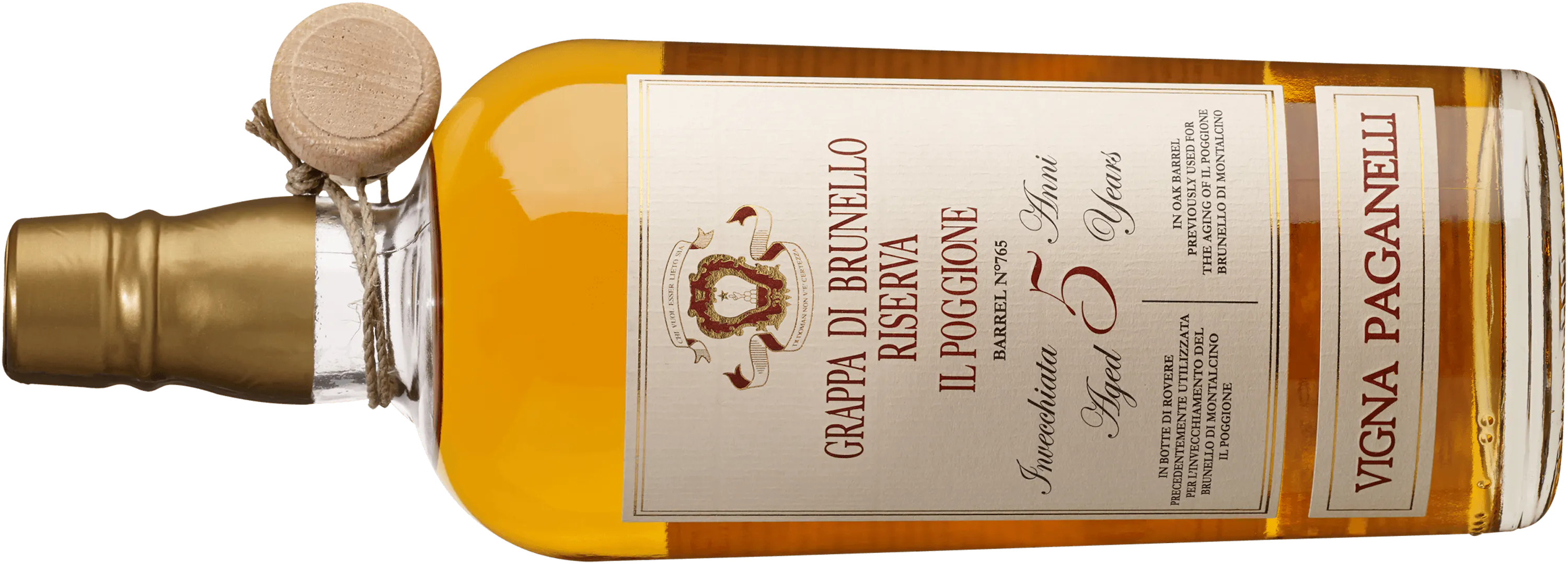 Grappa di Brunello Riserva Vigna Paganelli 5 anni