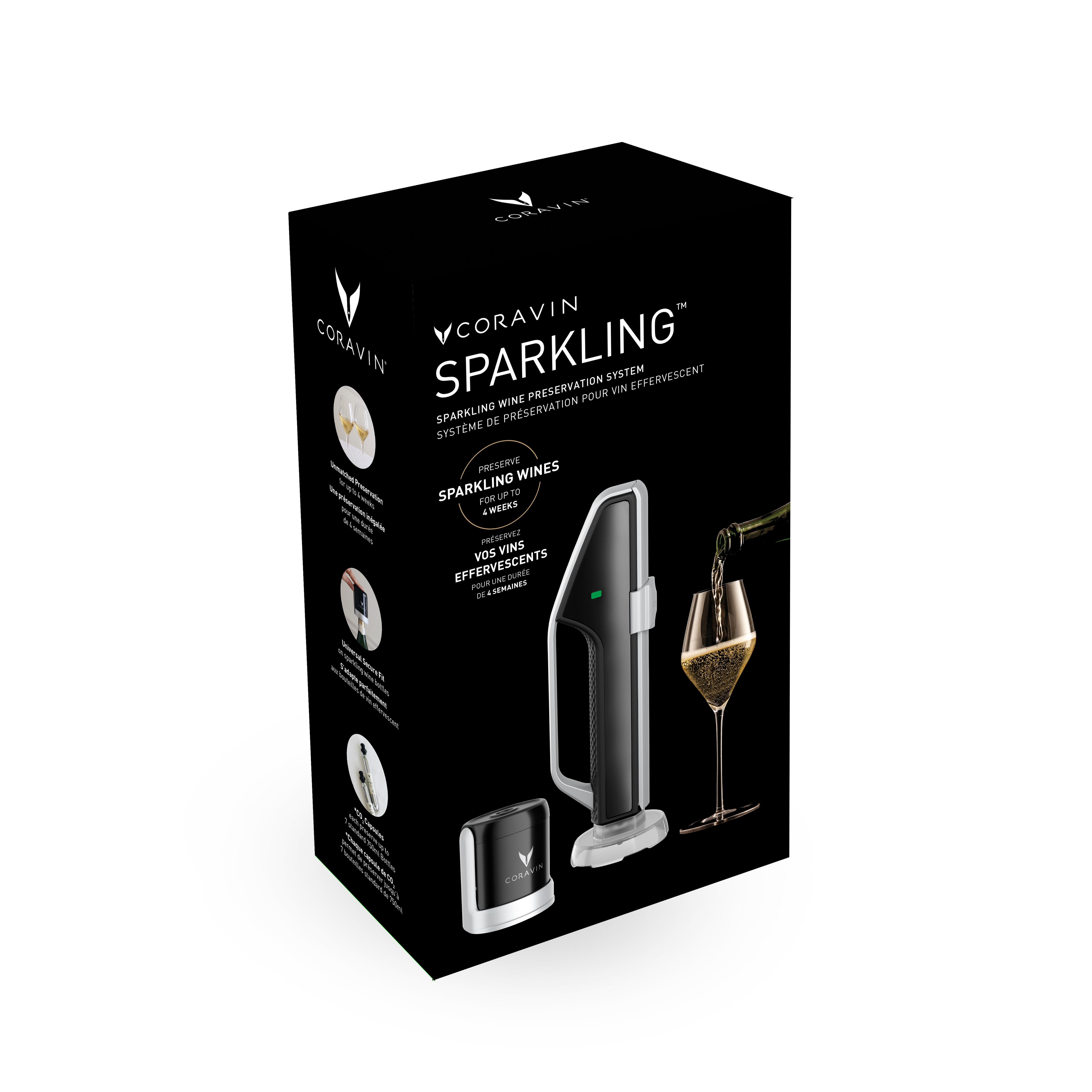 Système de conservation pour vins effervescents Coravin Sparkling