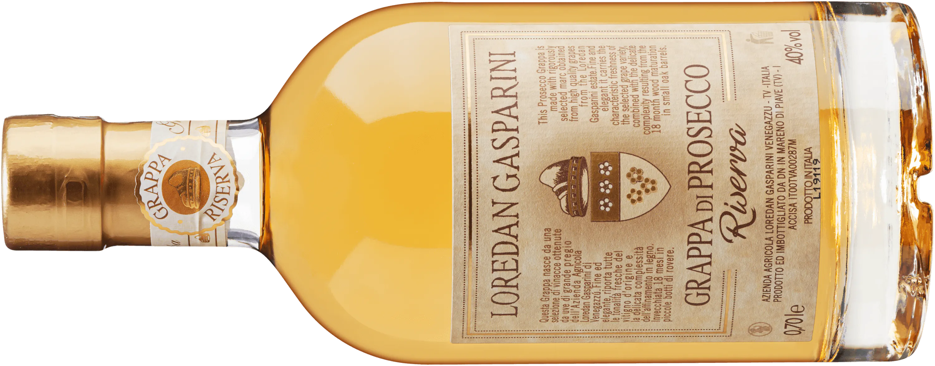 Grappa di Prosecco Riserva Loredan Gasparini