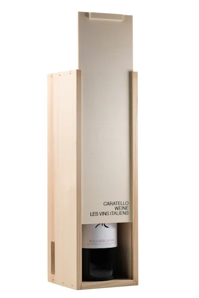 Holzkiste für eine 75cl Flasche
